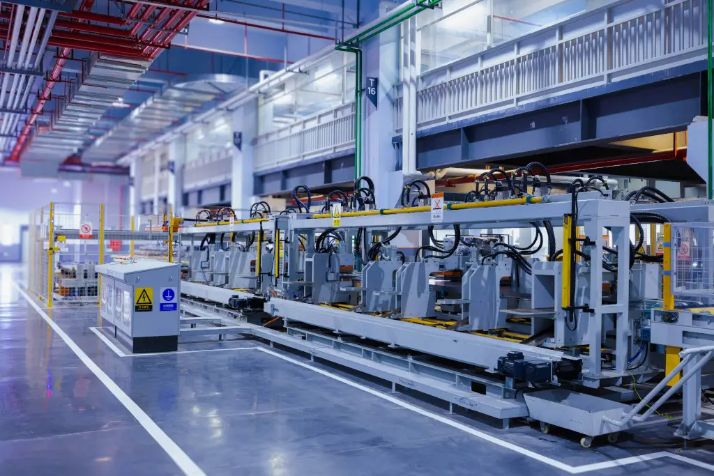 Une chaine d'assemblage industrielle afin de concevoir un produit sur mesure. Cette chaîne a été conçu pour répondre à des besoins spécifiques.